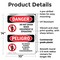 Signmission Do Not Enter When Equipment Is Bilingual Danger Sign, Plastic, 10in W x 14in L, 2PK OS-2PACK-DS-P-1014-VS-1138 - alternate 8